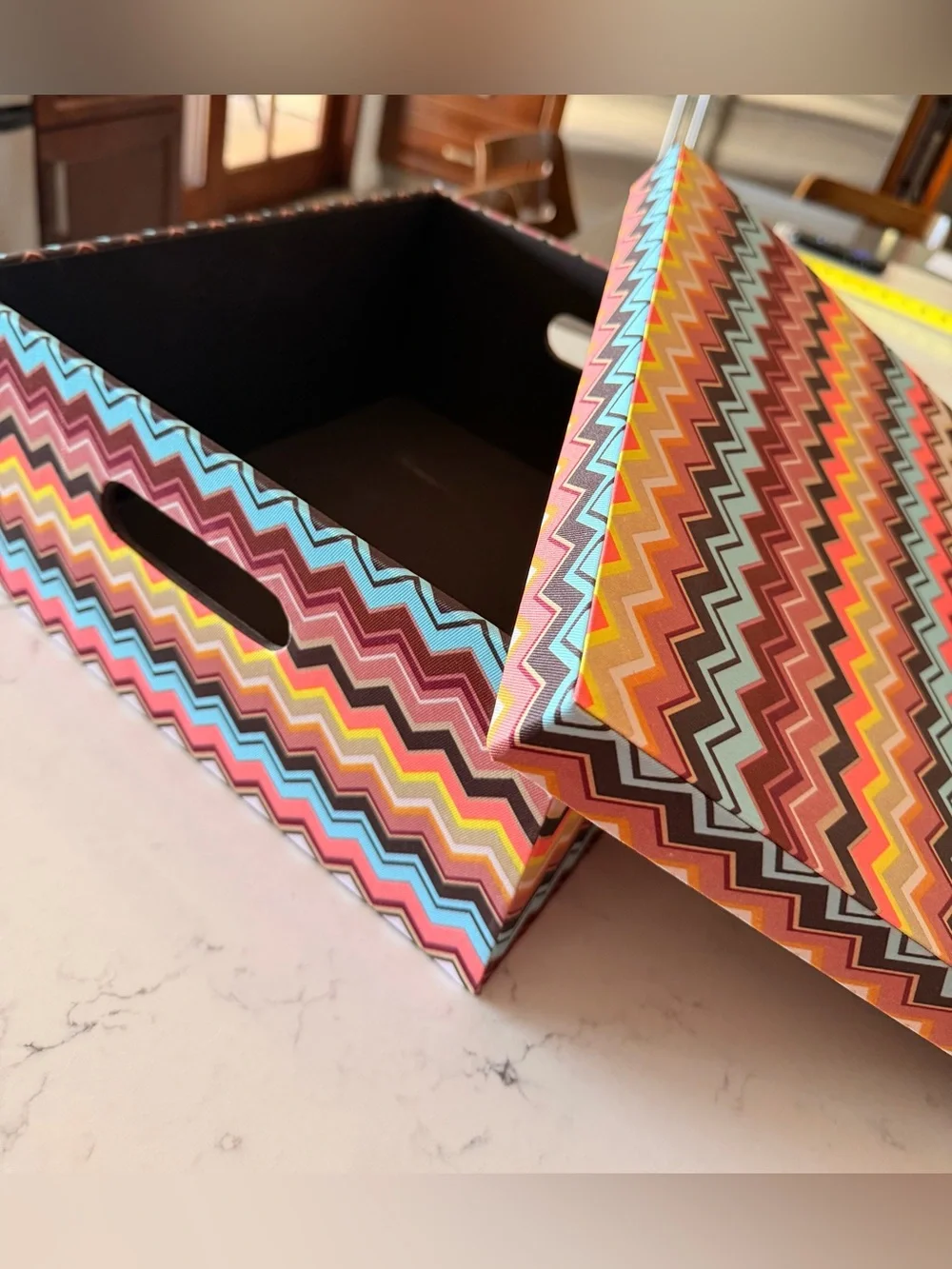 Missoni for Target Chevron Storage Box Bin with Lid Organizer